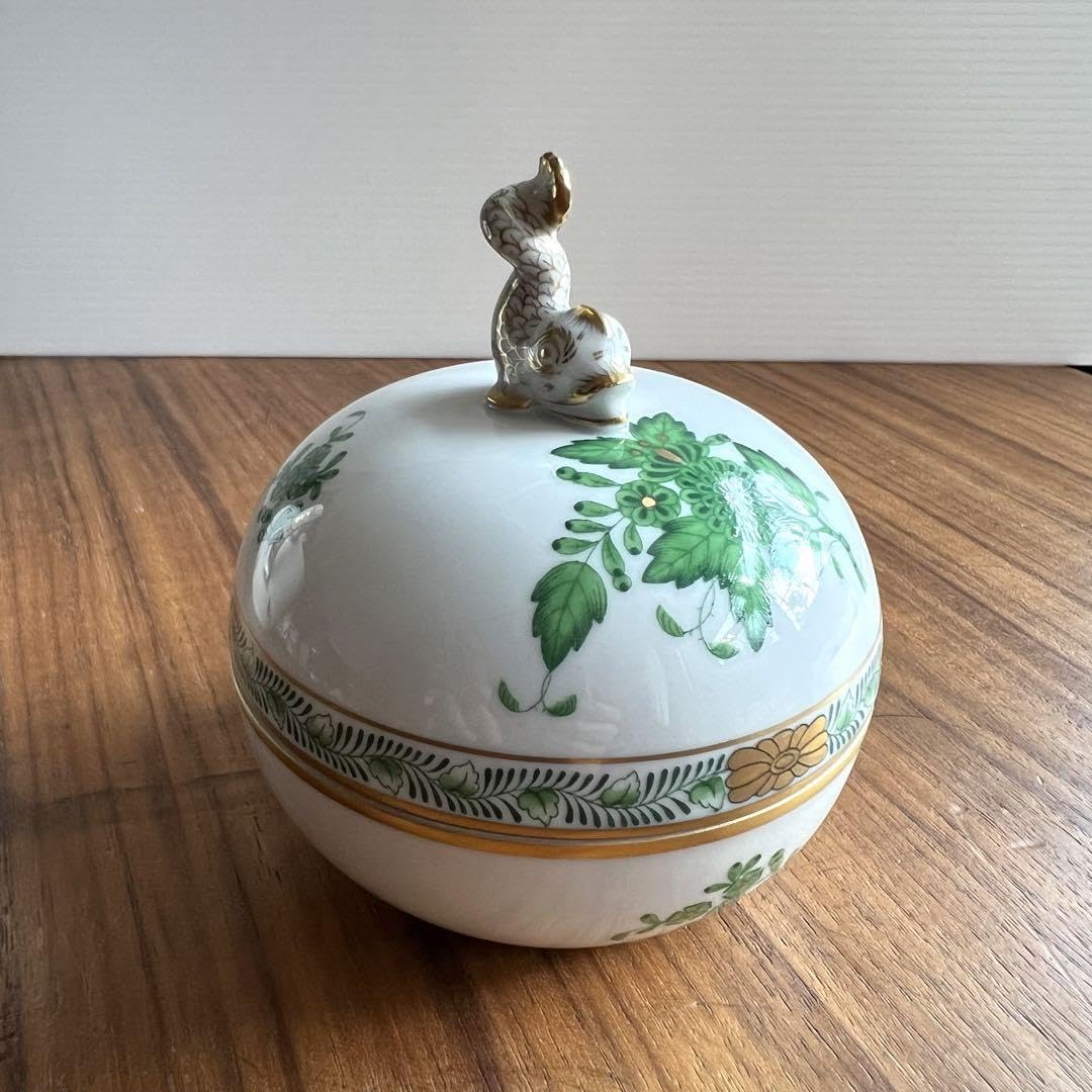 Amazon.co.jp: ヘレンド アポニーグリーン お菓子入れ ボックス 小物